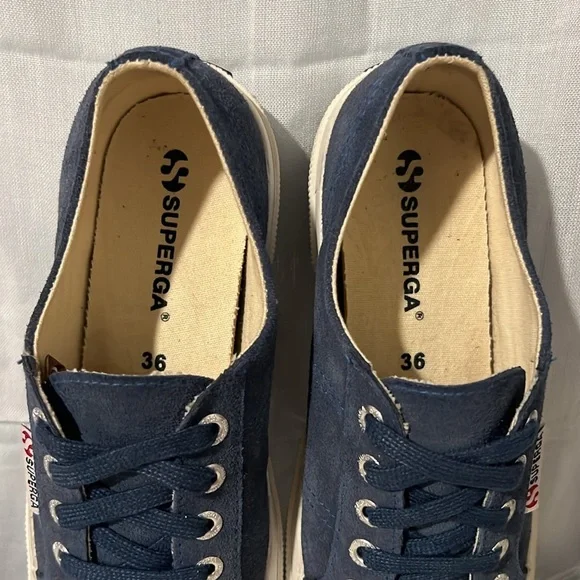 Superga Navy Blue Women's Shoes - Picture 6 of 6
